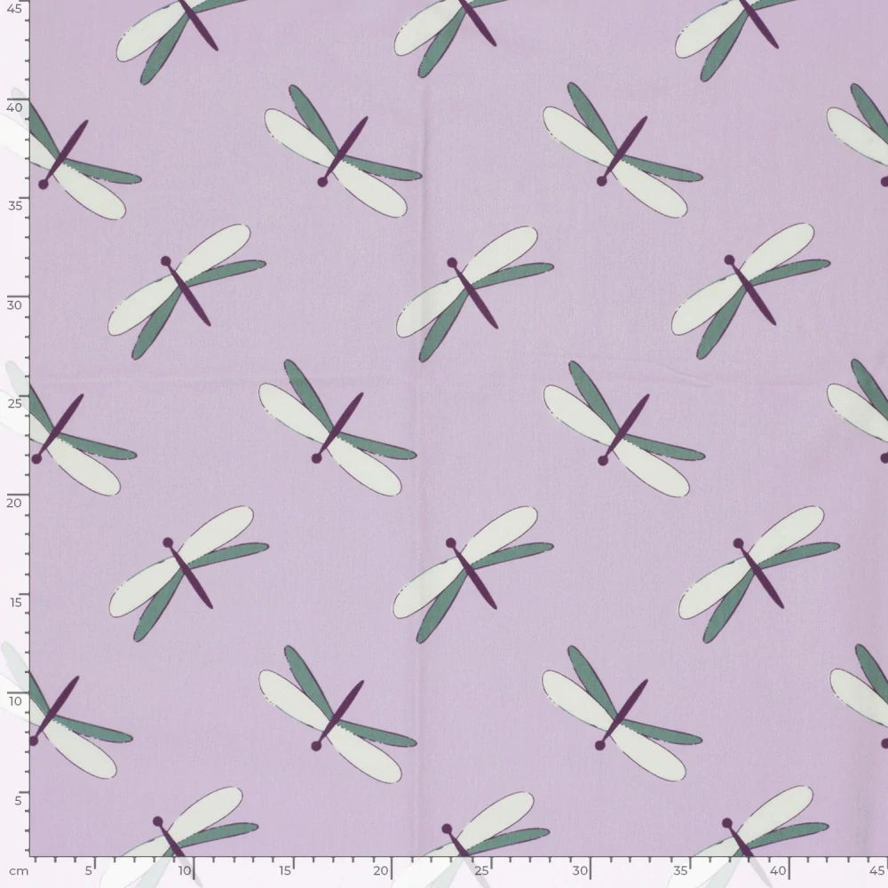 Úplet fialový Vážky