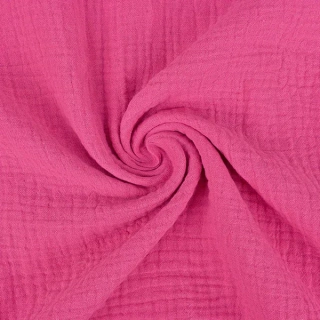 Dvojitá gázovina fuchsiová  