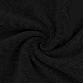 Úplet froté černé (jednostranné, krátké) 