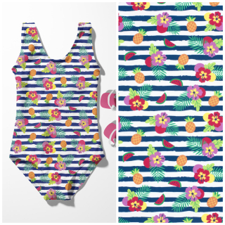 Plavkovina Léto na proužcícch, UV Protection