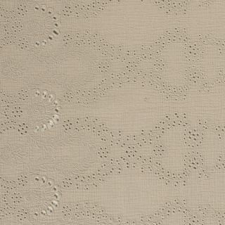 Dvojitá gázovina písková vyšívané Květy s bordurou