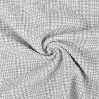 Kabátovina sv. šedá žakárová károvaná