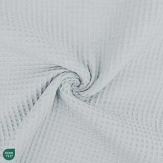 Vafle bavlněné světle modrošedé