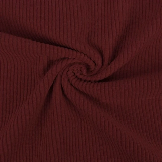 Manšestr vínový předepraný strečový