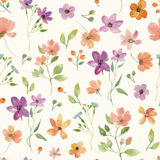 Dvojitá gázovina BIO Divoká luční kvítka