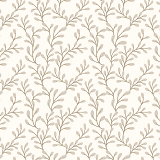 Popelín béžový Vrbové větvičky