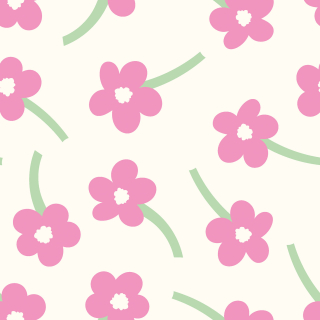 Popelín smet. bílý Růžové kytky