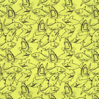 Plavkovina na šortky voděodpudivá neon Žraloci