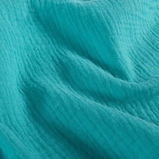 Dvojitá gázovina modrozelená