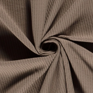 Úplet s vaflovou vazbou taupe