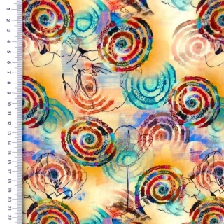 100% viskoza Květinový vír