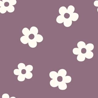 Úplet žebrovaný mauve Kopretiny