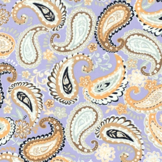 Bambusové plátno fialové Paisley