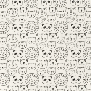 Úplet smetanový Obrysy černé safari BIO