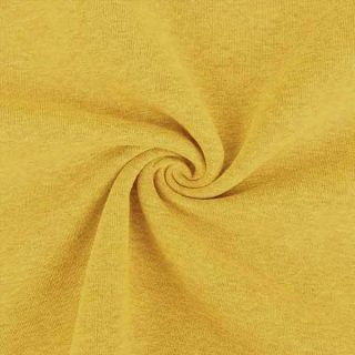 Počesaná teplákovina silná žlutý melír10m