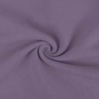 Počesaná teplákovina silná kouřově fialová 10m