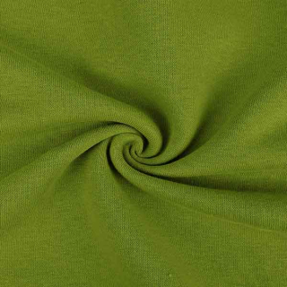 Počesaná teplákovina silná zelená trávová 10m