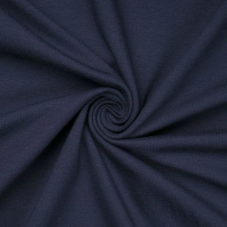 Úplet elast. tmavě modrá 220g/m2