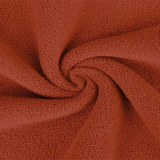 Bavlněný fleece rezavý