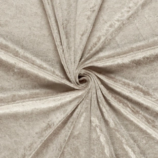 Samet mačkaný světle béžový