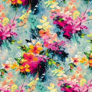 Bambusový úplet Akvarelová zahrada