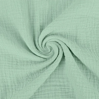 Dvojitá gázovina mátově zelená 10m