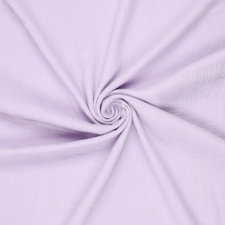 Dvojitá gázovina světlá lila 10m