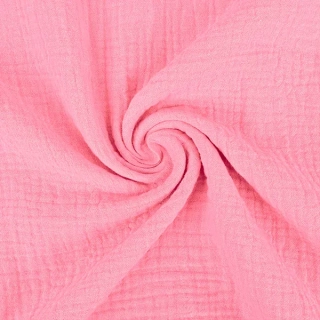 Dvojitá gázovina tmavě růžová 10m