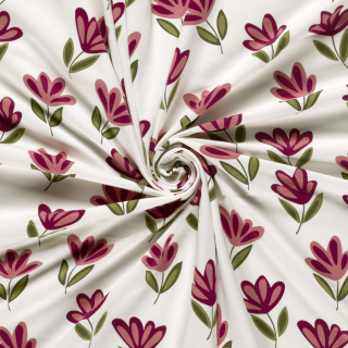 Úplet Retro růžové květy