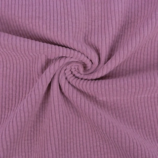 Manšestr fialověrůžový předepraný strečový