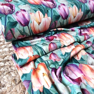 Bambusový úplet Tulipány