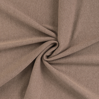 Náplet/úplet žebrovaný 2x1 hnědošedý š. +/-100cm