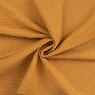 Náplet/úplet žebrovaný 2x1 hořčicový š. +/-100cm