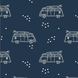 Teplákovina modrá Autobus