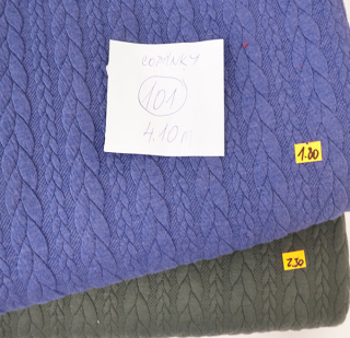 Copánky pletenina 99Kč/1m - 4,1m může obsahovat II. jakost